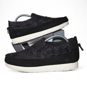 Sperry Moc Sider Quilted Slip-on Casual Shoes Black STS87049 Women's 10M